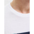T-shirt Jack and Jones Jjhayato Ls Crew Homme Blanc