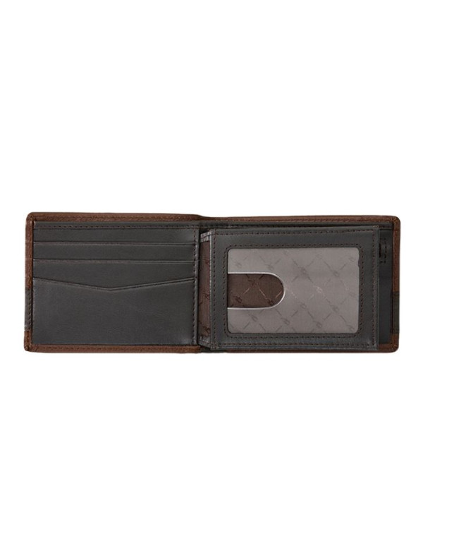 Carteira Rip Curl Diamond Rfid Slim Marrom