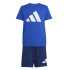 Conjunto adidas Bl T-Set Infantil Azul / Blanco