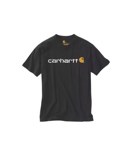Camiseta Carhartt Core Logo T-Shirt S/S Hombre Negro
