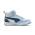 Zapatillas Puma Rebound V6 Mid, White-Dar, Infantil