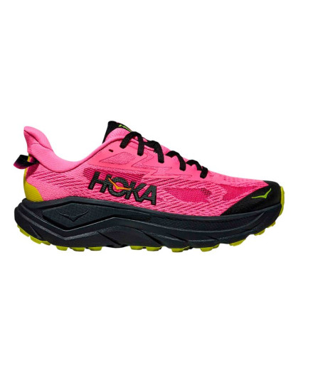 Sapatilhas de Trail Hoka Challenger 8 Mulher Neon Rose/Preto