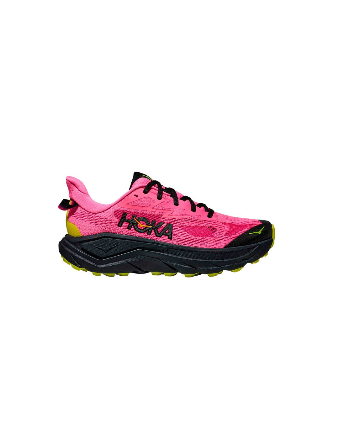 Hoka Mulher Fúcsia Sapatilhas De Trail Challenger 8 Neon Rose/Preto