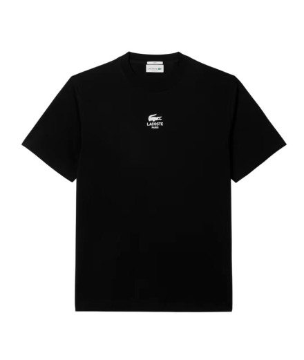 Camiseta Lacoste Tee-Shirt Unissex Preto Camiseta Lacoste Tee-Shirt Unissex Preto