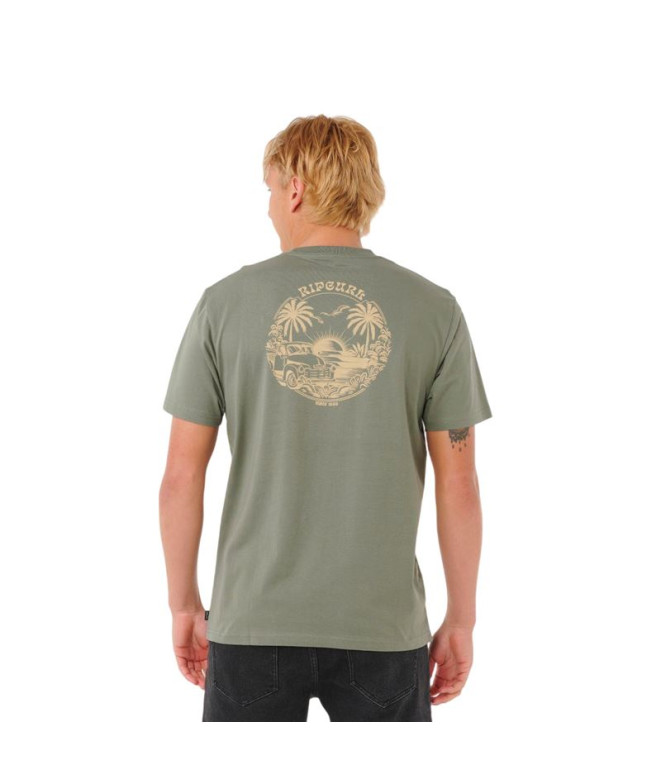 Camiseta Rip Curl Surfar Trip Tee Homem Verde