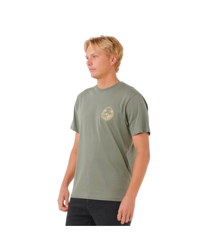 Camiseta Rip Curl Surfar Trip Tee Homem Verde