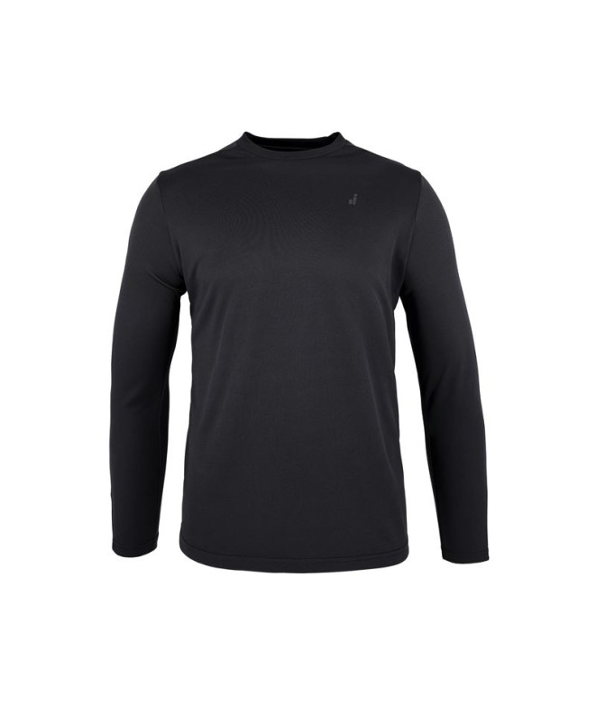 Camiseta de Running Joluvi Shock Long Negro Negro