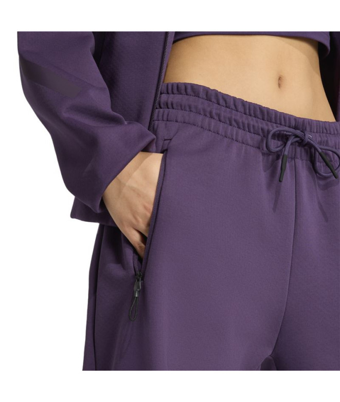 Calça adidas Z.N.E. Bar Mulher Roxo