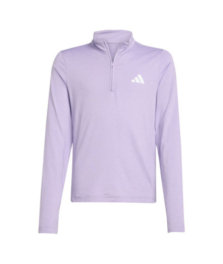 Camiseta de Fitness adidas Jg Gt Pz Zip Ls Menina Branco...