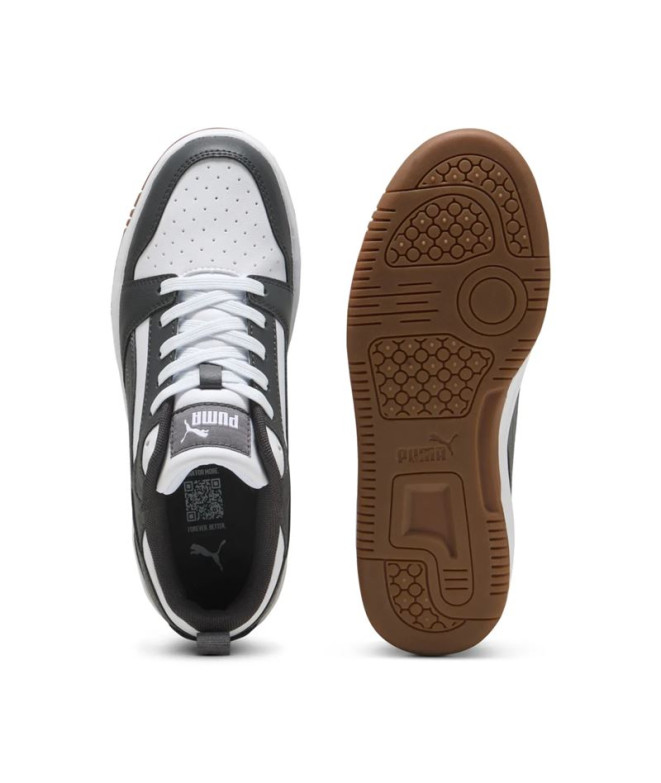 Sapatilhas Puma Rebound V6 Lo White-Dusk, Bebês