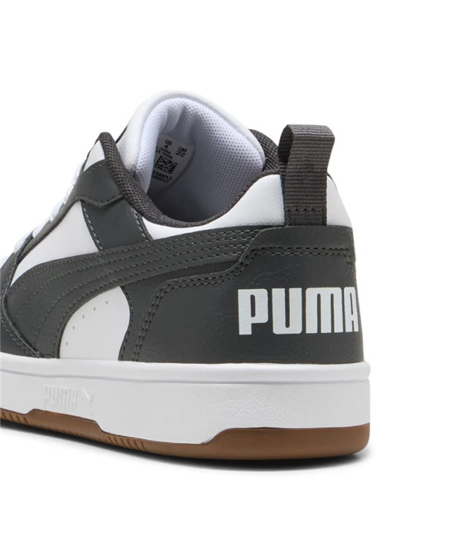 Zapatillas Puma Rebound V6 Lo White-Dusk, Bebés