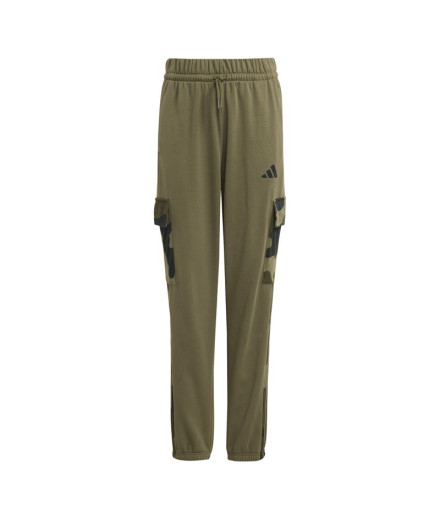Calça adidas Camo 3S Cgo P Infantil Verde Escuro