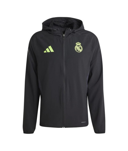 Sudadera de Fútbol adidas Real Madrid P Vt Hombre Negro