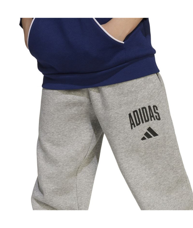 Pantalon adidas Clgt Fleece Pnt Enfant Gris
