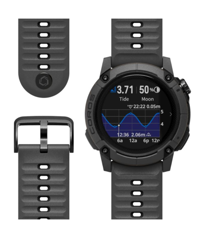 Montre Coros GPS Nomade Sombre Gris