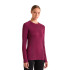 Camiseta de Running Diadora L. Ls T-Shirt Stratozero Mulher Maroon Banner