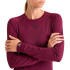 Camiseta de Running Diadora L. Ls T-Shirt Stratozero Mulher Maroon Banner