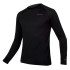 Camiseta de Ciclismo Endura Baabaa Blend L/S Base Layer Bk Homem Preto