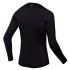 Camiseta de Ciclismo Endura Baabaa Blend L/S Base Layer Bk Homem Preto