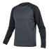 Camiseta de Ciclismo Endura Singletrack Fleece Bk Hombre Negro
