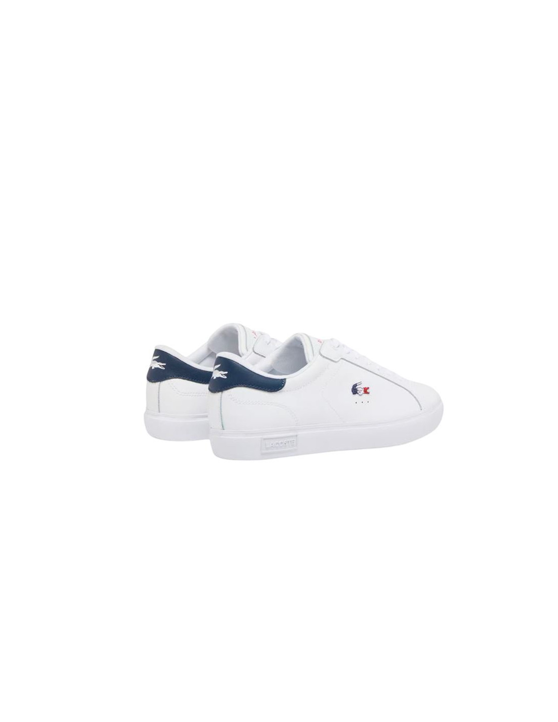Chaussures Lacoste Powercourt 125 Sma Homme Blanc/Bleu Marine