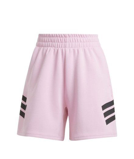 Calça adidas Future Icons 3 Bandas Short Mulher Rosa