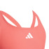 Bañador de Natación adidas 3 Bandas Bld Infantil Rojo/Blanco