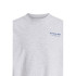 Sweat Jack and Jones Jjninety Crew Neck Blanc Mélangé Homme