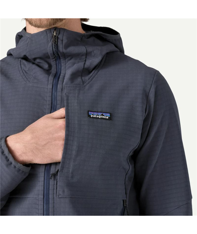 Veste Patagonia R1 TechFace Hoody Homme Smolder...