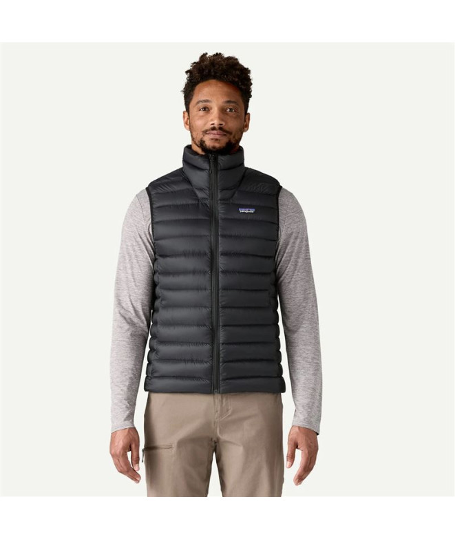 Colete Patagonia Down Sweater Vest Homem Preto