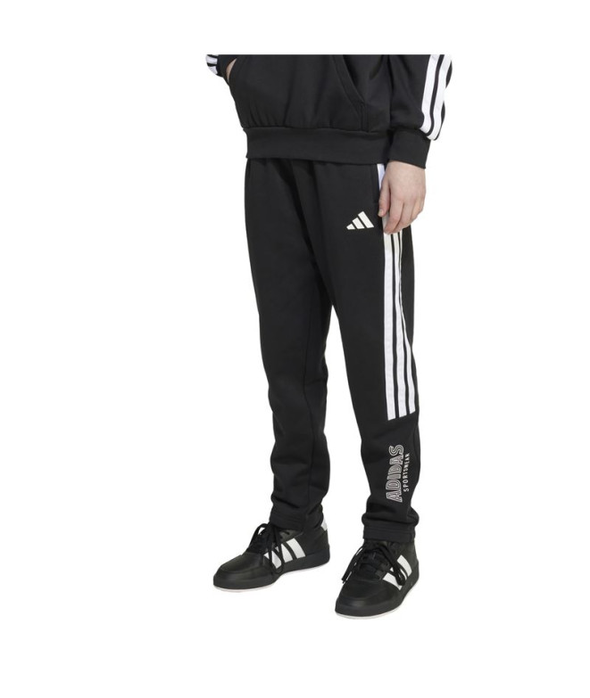 Pantalón adidas Hot Fl Infantil Negro/Blanco