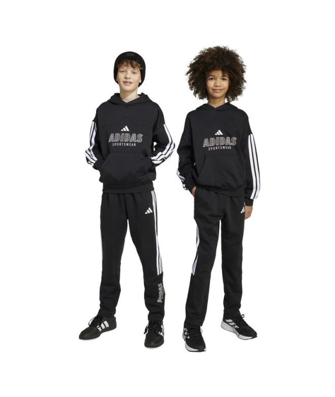 Pantalón adidas Hot Fl Infantil Negro/Blanco