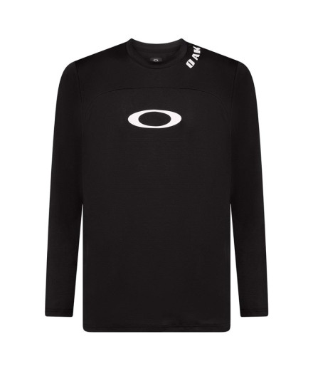 Camiseta de Ciclismo Oakley Free Ride Rc Ls Preto