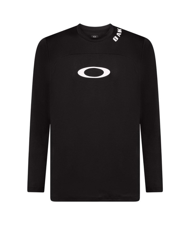 Camiseta de Ciclismo Oakley Free Ride Rc Ls Negro