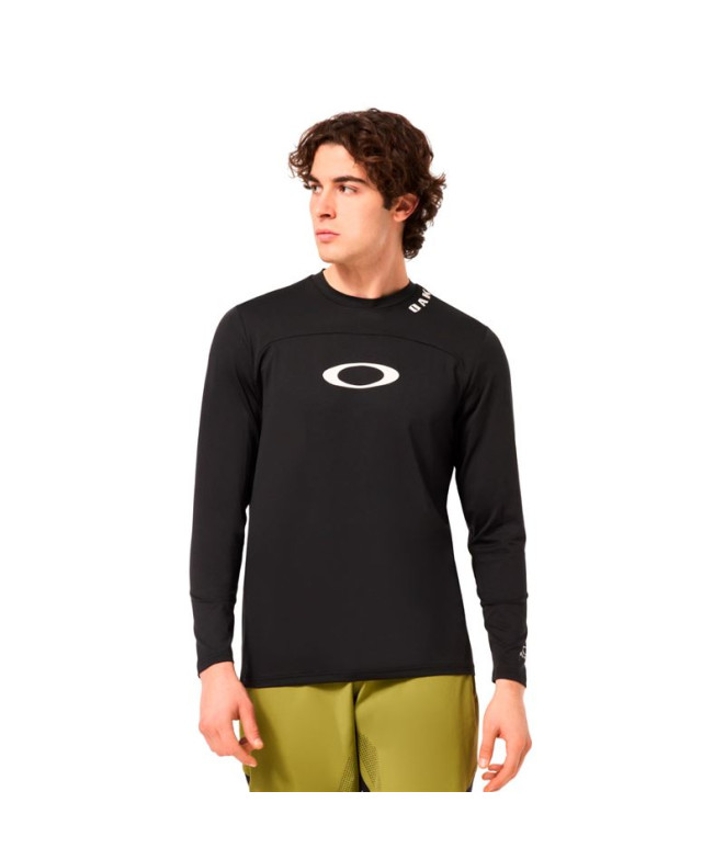 Camiseta de Ciclismo Oakley Free Ride Rc Ls Preto