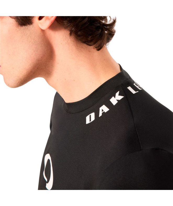 Camiseta de Ciclismo Oakley Free Ride Rc Ls Preto