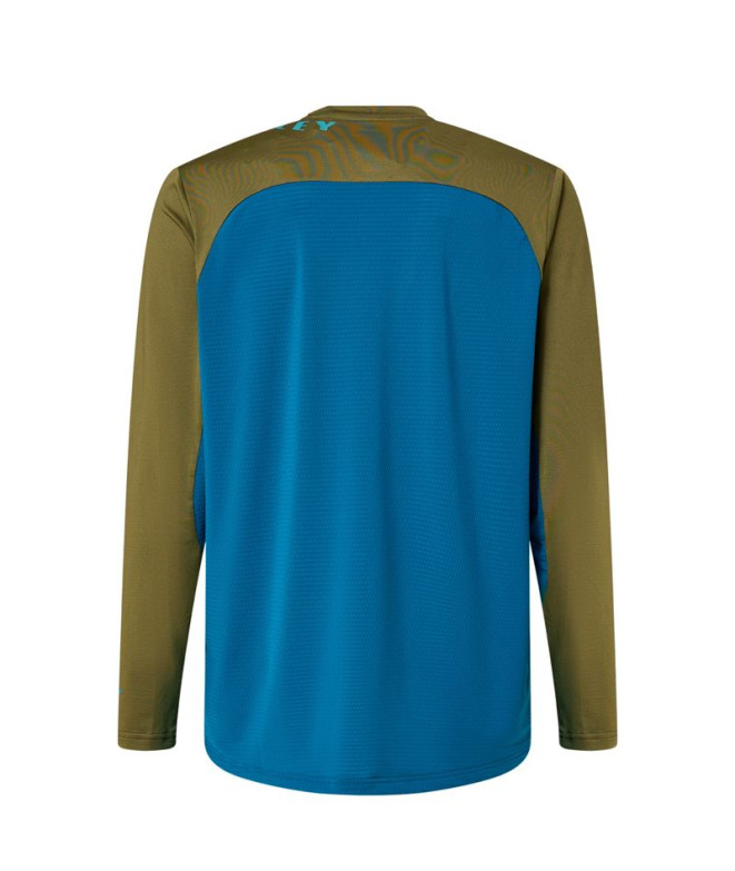 T-shirt de Cyclisme Oakley Free Ride Rc Ls Vert