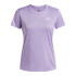 Camiseta de Fitness Under Armour Tech Ssc- Twist Mulher Roxo