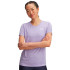 Camiseta de Fitness Under Armour Tech Ssc- Twist Mulher Roxo