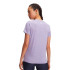 Camiseta de Fitness Under Armour Tech Ssc- Twist Mulher Roxo