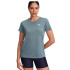 Camiseta de Fitness Under Armour Tech Ssc- Twist Mulher Azul