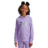 Sudadera Under Armour Rival Flc Shimmer Hdy Niña Morado
