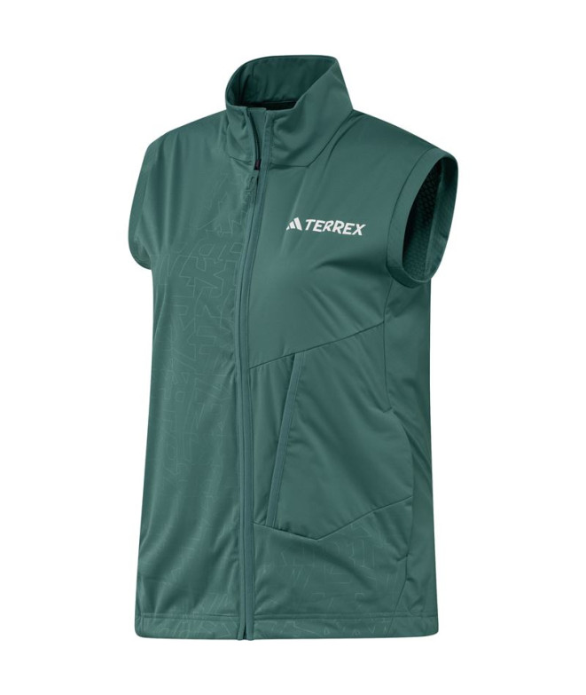 Colete de Esqui adidas Xpr Softs Vst Mulher Verde