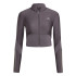 Moletom de Fitness adidas Hyg Shn Track Mulher Cinza