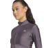 Moletom de Fitness adidas Hyg Shn Track Mulher Cinza
