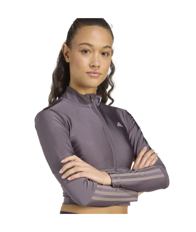 Sweat de Fitness adidas Hyg Shn Track Femme Gris