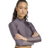 Moletom de Fitness adidas Hyg Shn Track Mulher Cinza
