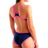 Fato de banho Arena One Biglogo Mulher Azul Escuro/Rosa Fluorescente