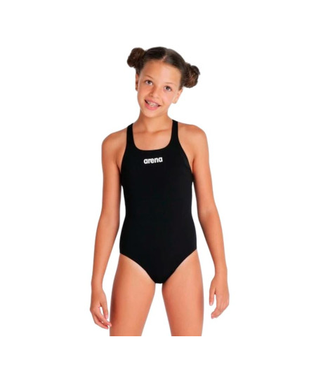 Bañador de Natación Arena Team Swimsuit Swim Infantil Negro Bañador de Natación Arena Team Swimsuit Swim Infantil Negro