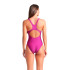 Fato de banho de Natação Arena Solid Swimsuit Mulher Roxo